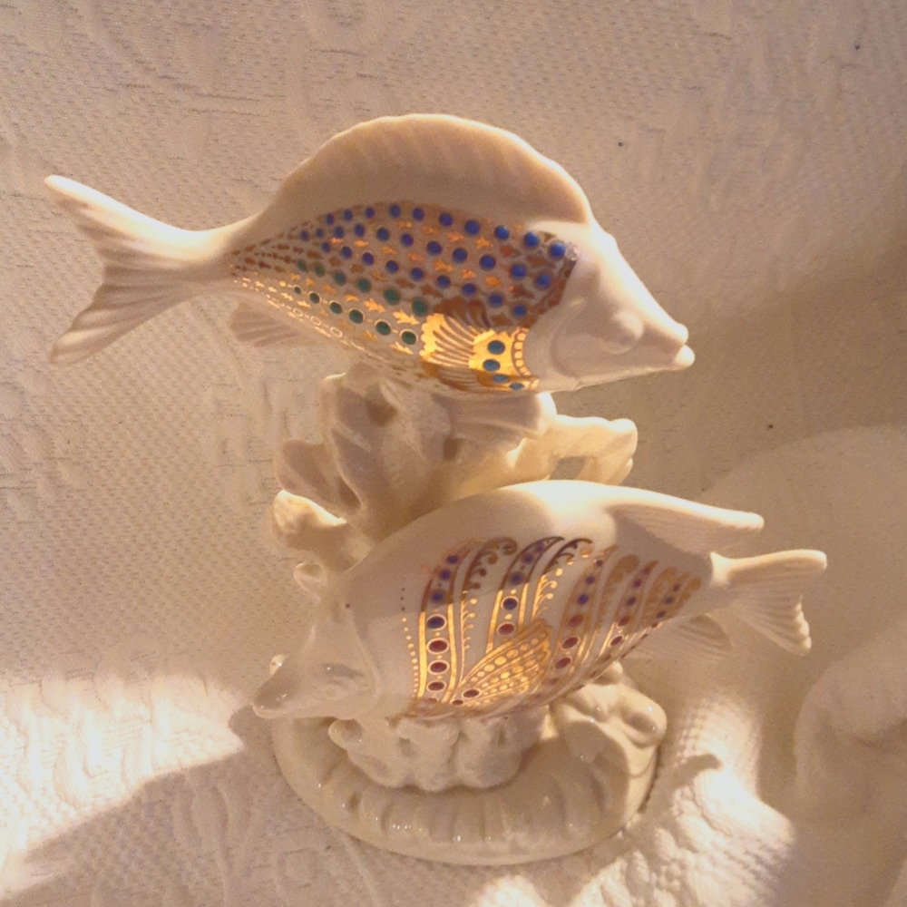 Vintage Lenox Porcelain Fish Sculpture from China Jewels Collection